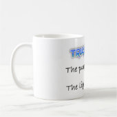 トライアスロン-私がかなう コーヒーマグカップ (左)