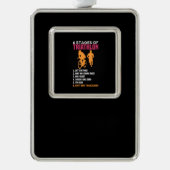 トライアスロン – 6ステージのトライアスロン シルバープレートフレームオーナメント (正面)