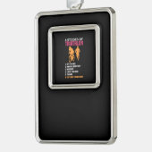 トライアスロン – 6ステージのトライアスロン シルバープレートフレームオーナメント (左)