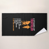 トライアスロン – 6ステージのトライアスロン バスタオル (バスタオル)