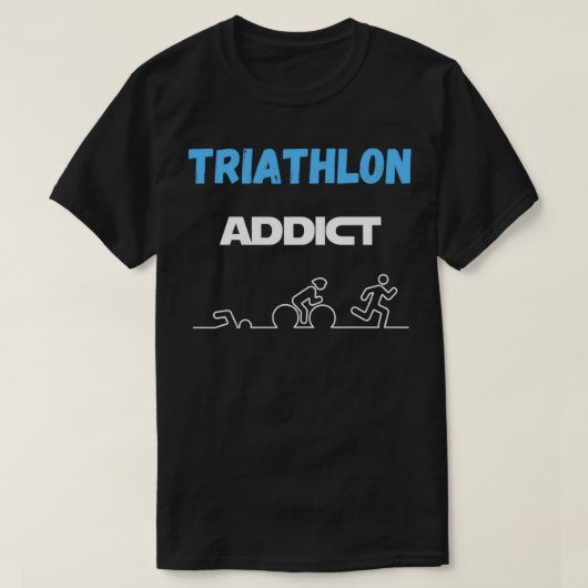 トライアスロンtギフトユーモア tシャツ (デザイン正面)