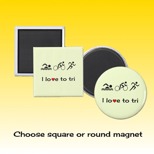 トライアス意欲を起こロンの絵文字キャプション マグネット