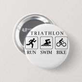 トライアス走ロン、水泳、自転車 缶バッジ (正面&裏面)