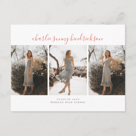 トライアド卒業発表はがき ポストカード (正面)