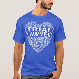 トライアル弁護士ハート Tシャツ