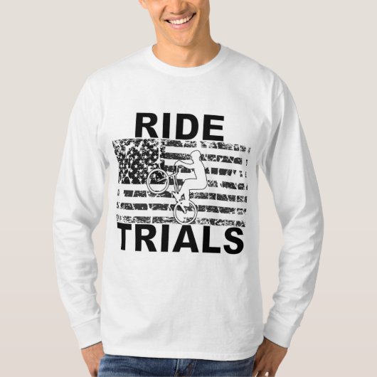 トライアル自転車乗り試験自転車 Tシャツ (正面)