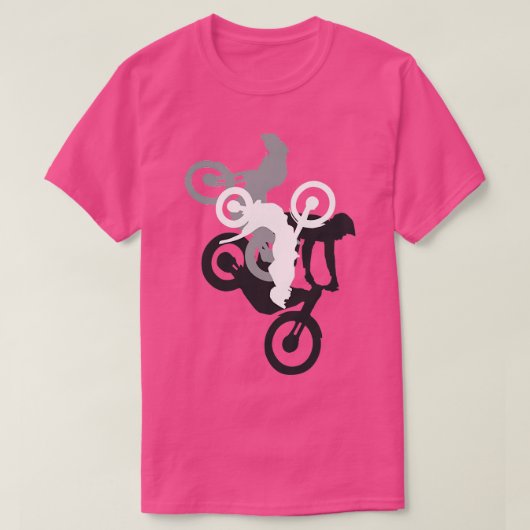 トライアル自転車 Tシャツ (デザイン正面)