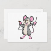 トライアングルと音楽のラット ポストカード (正面/裏面)