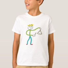 トライアングルを演奏するスティックマン Tシャツ