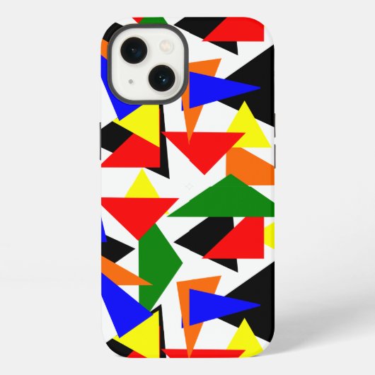 トライアングルコラージュ iPhoneケース (裏面)