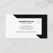 トライアングルシンプルミニマルモダン白黒 名刺 (裏面)