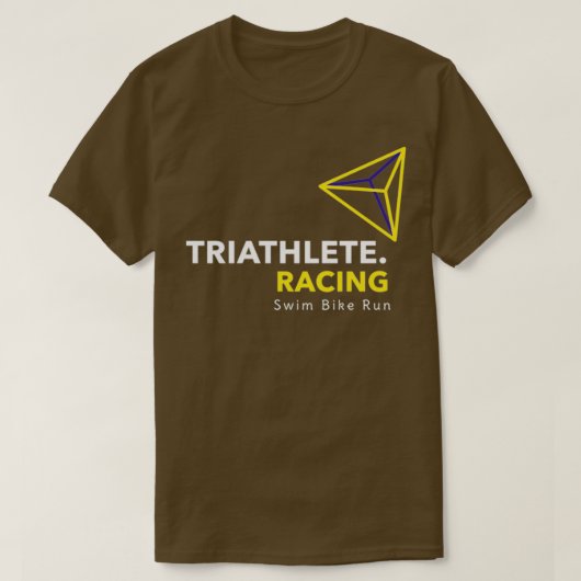 トライアングルトライアスロンのロゴ Tシャツ (デザイン正面)
