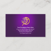 トライアングルパープルスポットライト金ゴールドイッチス省 名刺 (裏面)