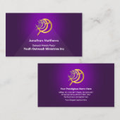 トライアングルパープルスポットライト金ゴールドイッチス省 名刺 (正面/裏面)