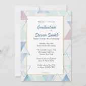 トライアングルフレームフォト卒業招待状 招待状 (裏面)