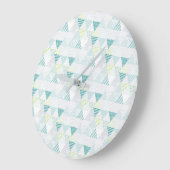 トライアングル・パターン4 ラージ壁時計 (傾斜)
