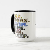 トライア食べートの仕事でバイク走スプの毎日の生活 マグカップ (正面左)