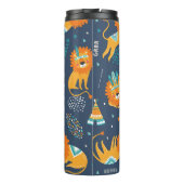 トライオンズ漫画のシームレスなパターン タンブラー (裏面)