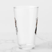 トライカラーのバセット・ハウンド タンブラーグラス (右)