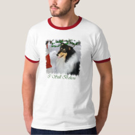 トライカラーのラフなクリスマスプレゼント Tシャツ