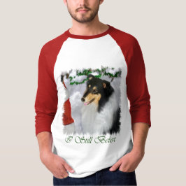 トライカラーのラフなクリスマスプレゼント Tシャツ