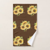 トライカラーひまわり バスタオルセット (ハンドタオル)