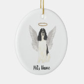 トライカラーイングリッシュスプリンガースパニエル 追悼 セラミックオーナメント (右)