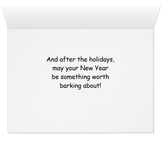 トライカラーキングチャールズスパニエル犬おもしろいクリスマスドッグ (内部横(下))