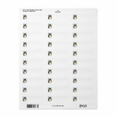 トライカラーシェットランド・ シープドッグクリスマス差出人住所ラベル ラベル (フルシート)