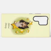 トライカラーシェットランド・ シープドッグドッグは星サムスンギャラクシーC SAMSUNG GALAXYケース (裏面横)