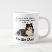 トライカラーシェットランド・ シープドッグパパジャンボマグ ジャンボコーヒーマグカップ (右)