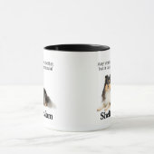 トライカラーシェットランド・ シープドッグマママグ マグカップ (中央)