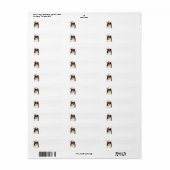 トライカラーシェットランド・ シープドッグ差出人住所ラベル ラベル (フルシート)