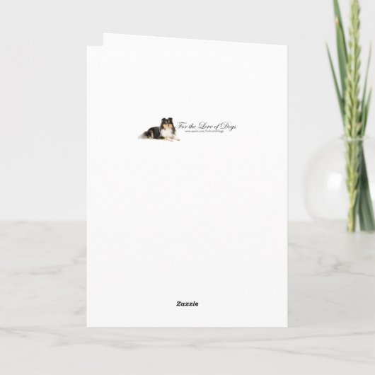 トライカラーシェルティーイースター カード (裏面)