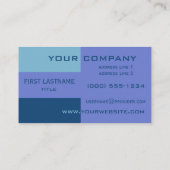 トライカラーストライプのカスタム名刺 名刺 (裏面)