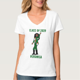トライカラーダンサー 緑 オレンジ 白 #1 Tシャツ