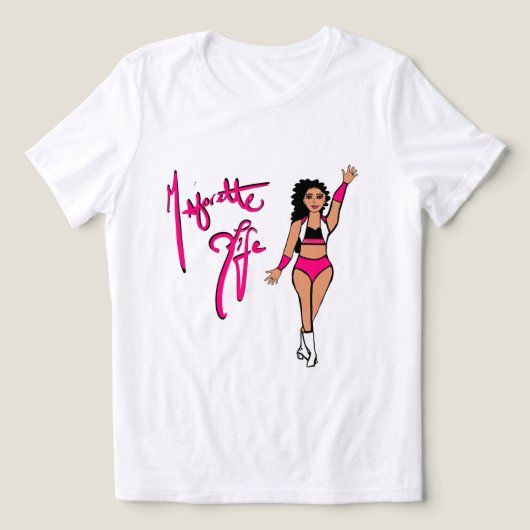 トライカラーピンクトワイルガールTシャツ トライブレンドTシャツ (デザイン正面)