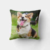トライカラーペンブロークウェルシュコーギー子犬 クッション (裏面)