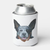 トライカラー牛犬 缶クーラー (缶正面)