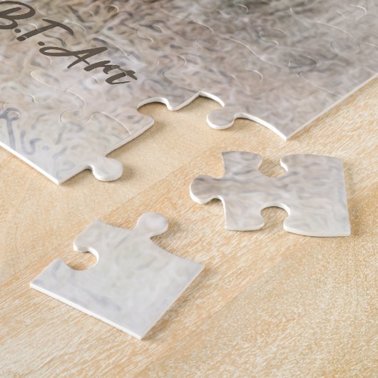 トライカラー英語セッターアート木口料理狩り ジグソーパズル (側面)