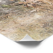 トライカラー英語セッターアート木口料理狩り ポスター (コーナー)