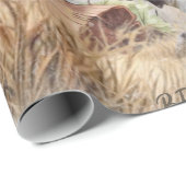 トライカラー英語セッターアート木口料理狩り ラッピングペーパー (ロールコーナー)