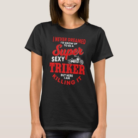 トライカーことわざトライクバイク Tシャツ (正面)
