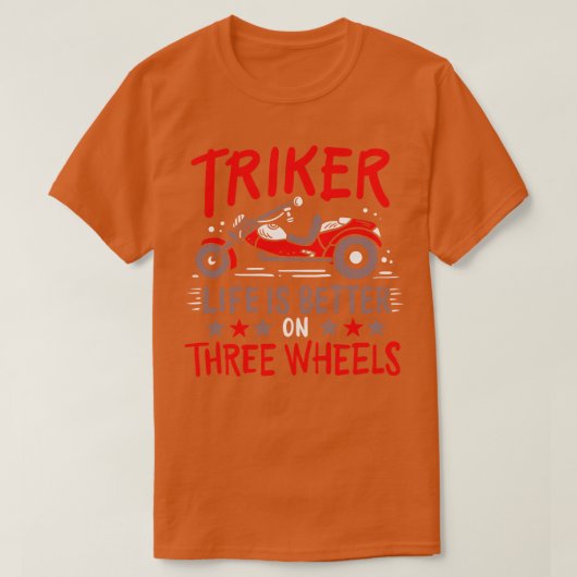 トライカートライクスリーホイーラー Tシャツ (デザイン正面)