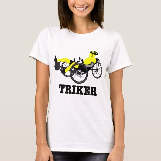 トライカーレクベント自転車のトライク Tシャツ (正面)
