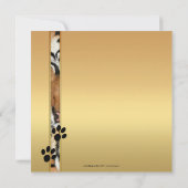 トライガーサファリ動物園ウェディング招待状 招待状 (裏面)