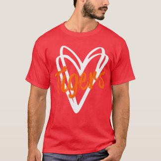 トライガースクールスポーツ応援エームスピリットマスコットかわいいフレンズ Tシャツ