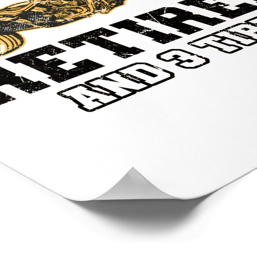 トライクことわざ | Trikerバイクのギフト ポスター (角)