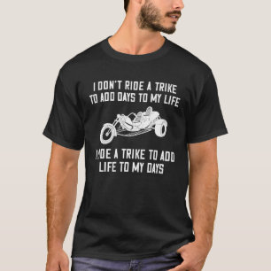 トライクオートバイスリーホイーラーバイク Tシャツ