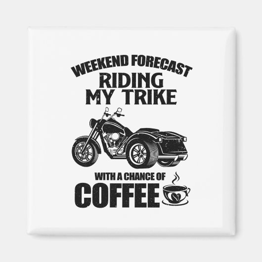 トライクギフト | Trikerオートバイバイクのことわざ マグネット (正面)